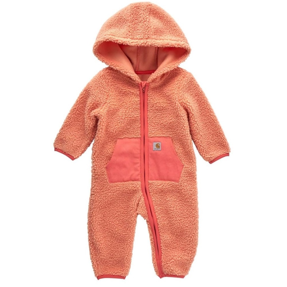 Carhartt Kids' Long Sleeve Zip-Front Sherpa Coverall 6M